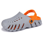 Men's Lightweight Cushioned Clogs with Adjustable Strap & Anti-Skid Sole