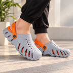 Men's Lightweight Cushioned Clogs with Adjustable Strap & Anti-Skid Sole